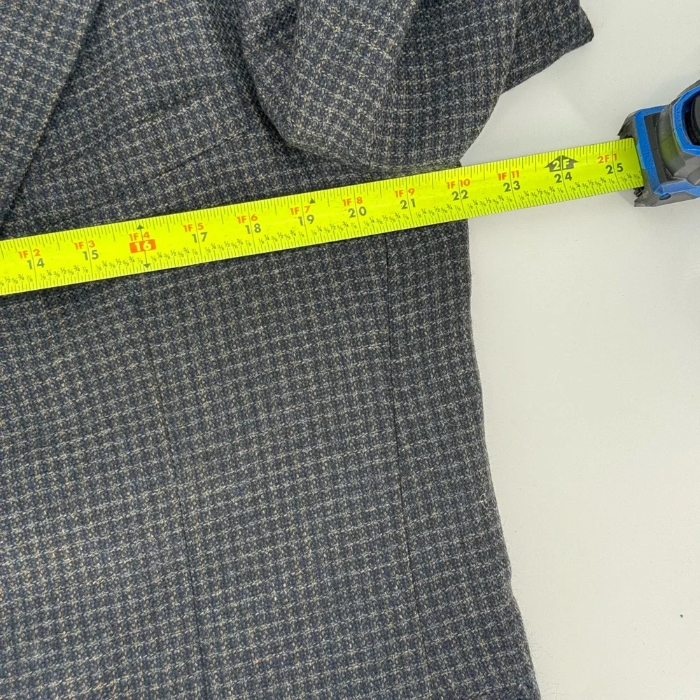 Oscar de la Renta Vintage 100% Wool Tweed Blazer Suit Jacket